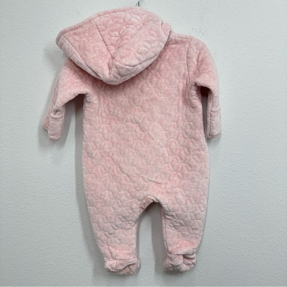Nordstrom Quilted Baby Bunting Size 6 Months Pink Lotus Winter Outdoors Cozy NWT - Picture 7 of 7